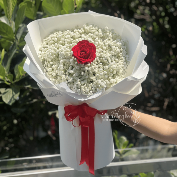 Bó hoa baby tặng bạn gái